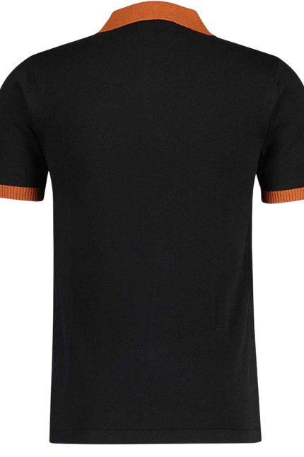 MADCAP TAPE KNIT POLO SHIRT, BLACK