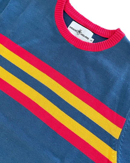 MADCAP WEEKENDER STRIPE KNIT TEE, KEY LARGO