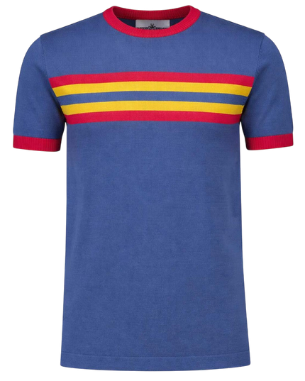 MADCAP WEEKENDER STRIPE KNIT TEE, KEY LARGO