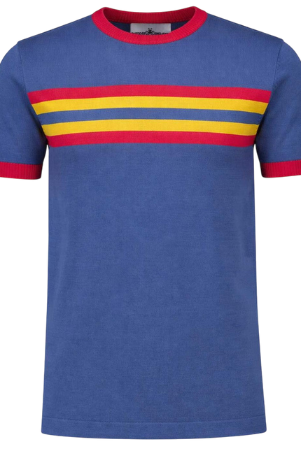 MADCAP WEEKENDER STRIPE KNIT TEE, KEY LARGO
