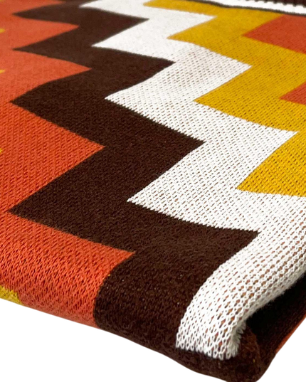 Rainmaker Retro 70s Step Jacquard Knit Tee in Potting Soil