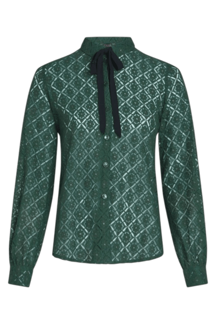 King Louie Maisie Bluse Artiste Blonde, Amazon Grøn