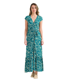 Maud Maxi Dress Flower Flake