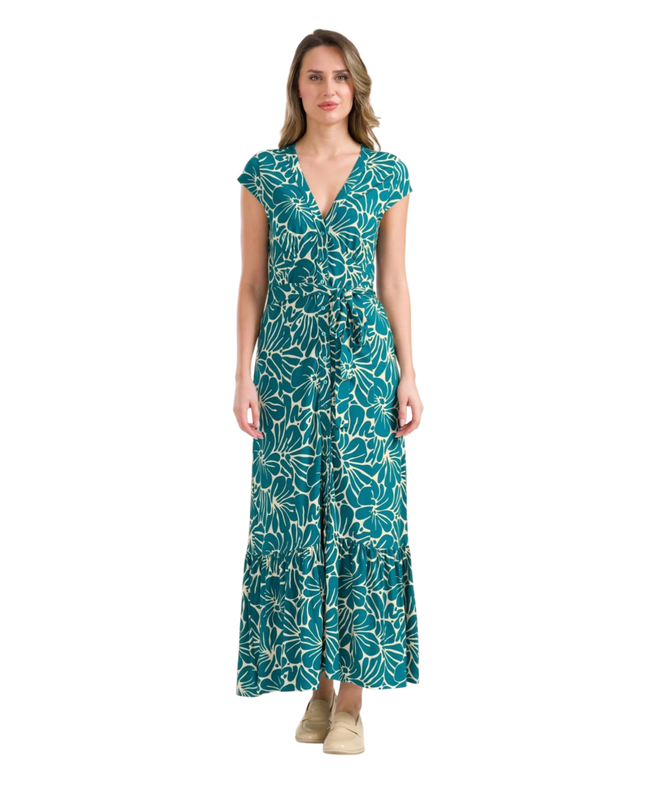 Maud Vestito Maxi Flower Flake