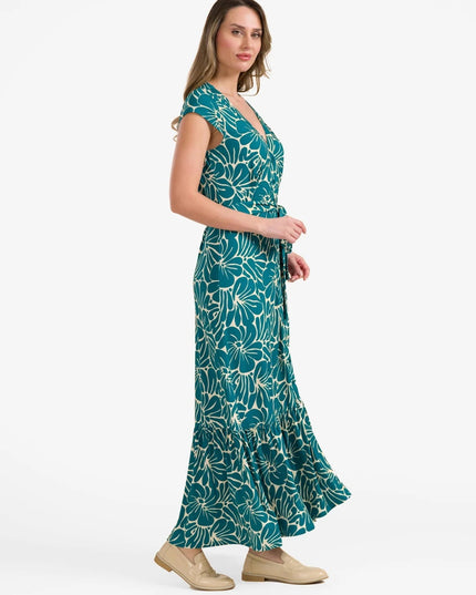 Maud Vestito Maxi Flower Flake