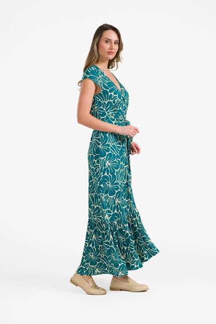 LALAMOUR Maud Maxi Dress Flower Flake