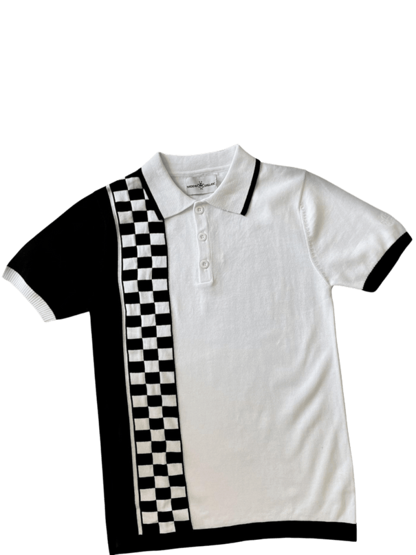 Maytal Mod Ska Check Stripe Polo