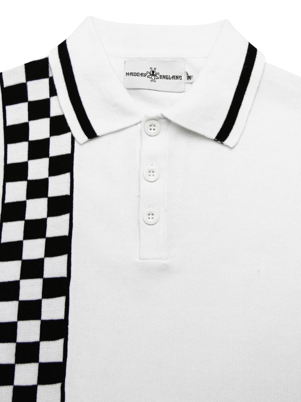 Maytal Mod Ska Check Stripe Polo