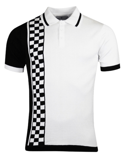 SKA&SOUL Maytal Mod Ska Kratka Paski Polo