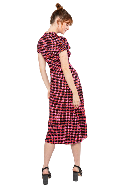 BLUTSGESCHWISTER Midi Dress Now We Are Talking Ease, pure primrose