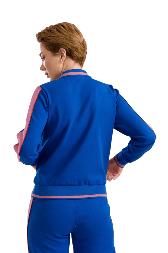 Nora Bomber Jacket - Punta Di Roma Blue