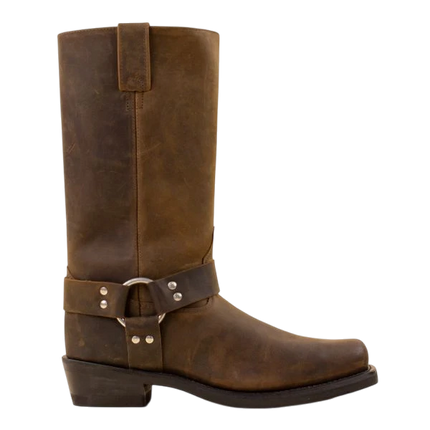 OLD WEST BIKERBOOTS HOOG, BRUIN