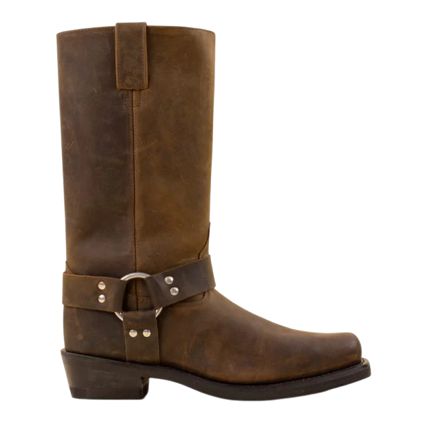 OLD WEST BIKERBOOTS HOOG, BRUIN