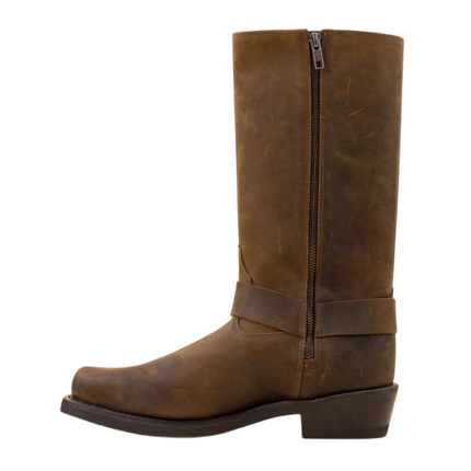OLD WEST BIKERBOOTS HOOG, BRUIN