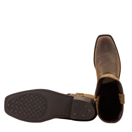 OLD WEST BIKERBOOTS HOOG, BRUIN