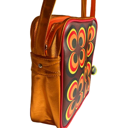 BOLSO CUADRADO DE HOMBRO KUNSTBOER, CÍRCULO RETRO
