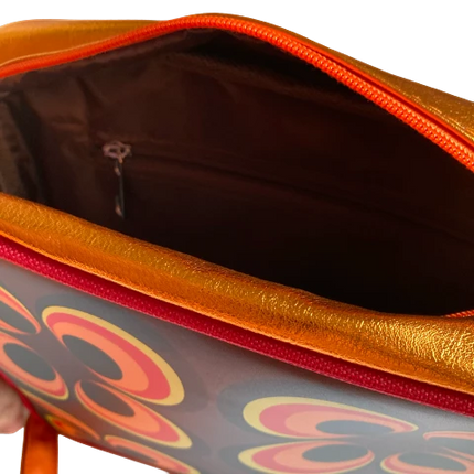 BOLSO CUADRADO DE HOMBRO KUNSTBOER, CÍRCULO RETRO