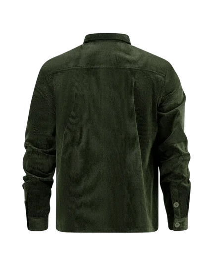 overshirt rib dark green - Rok&Billie, The Unique Rebel Boutique