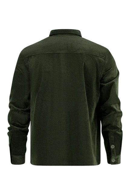 overshirt rib dark green - Rok&Billie, The Unique Rebel Boutique