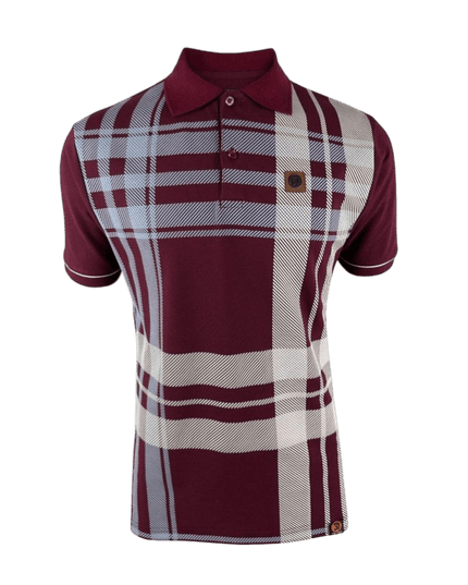 TROJAN Oversize Check Panel Polo Port