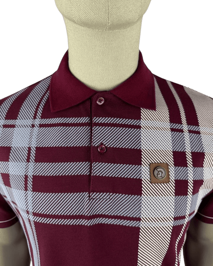TROJAN Oversize Check Panel Polo Port