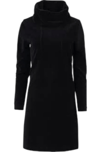 LALAMOUR Pleun Tunique Rib Velours plain black