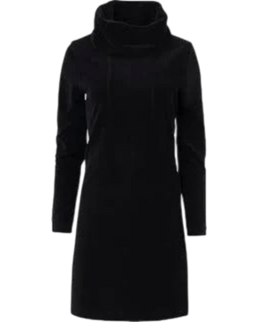 LALAMOUR Pleun Tunique Rib Velours plain black