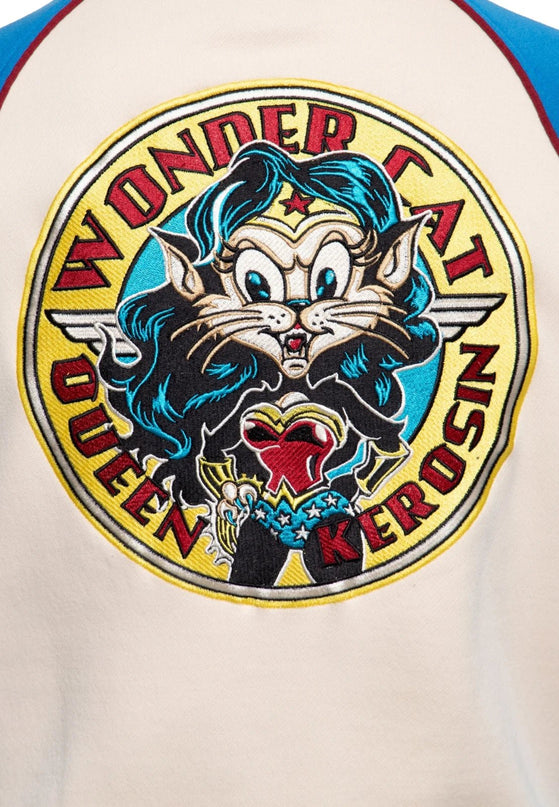 Raglan Sweat Jakke Wonder cat sax