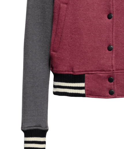QUEEN KEROSIN Raglan Sweet Jacket Diamonds Bordeaux