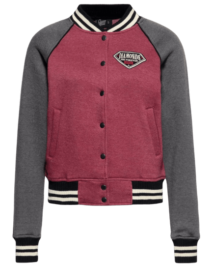 Raglan Sweet Jakke Diamonds Bordeaux