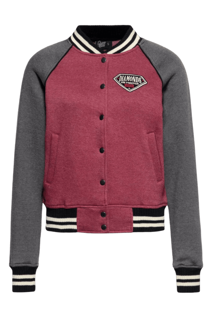 Raglan Sweet Jakke Diamonds Bordeaux