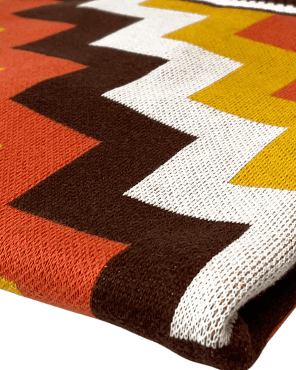 Rainmaker Retro 70s Step Jacquard Knit Tee in Potting Soil