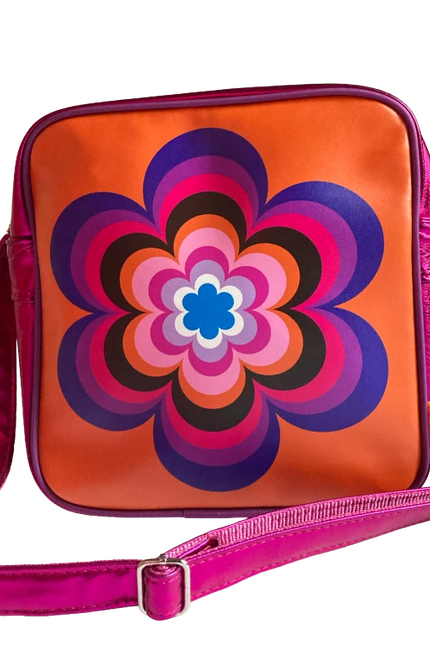 KUNSTBOER SQUARE SHOUDERBAG LARGE FLOWER