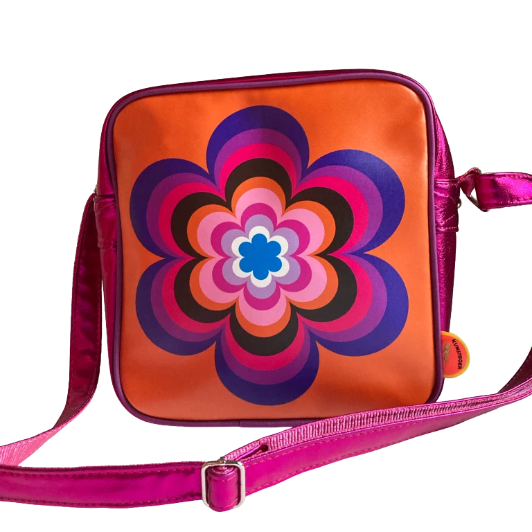 KUNSTBOER SQUARE SHOUDERBAG LARGE FLOWER