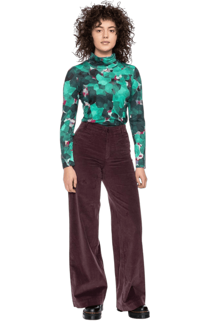 Rolli top met col, groen