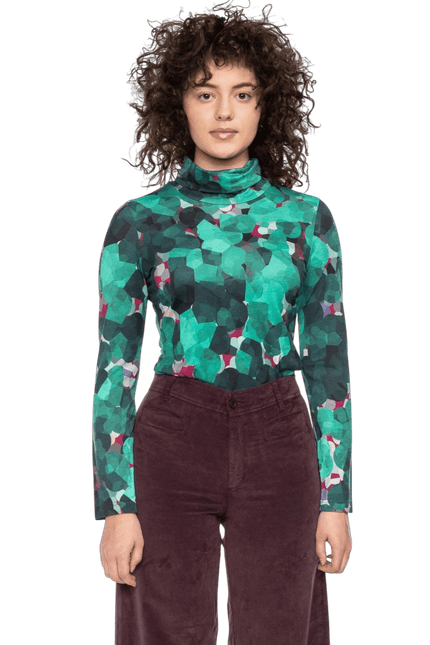 Rolli top met col, groen