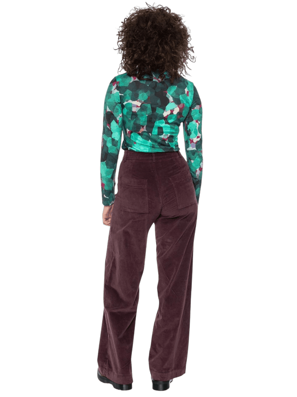 Rolli top met col, groen