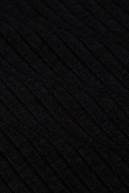 Top col roulé King Louie Uni Rib Noir