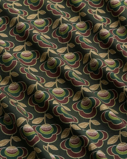 LALAMOUR Sue Trousers Jersey, abstract flower green