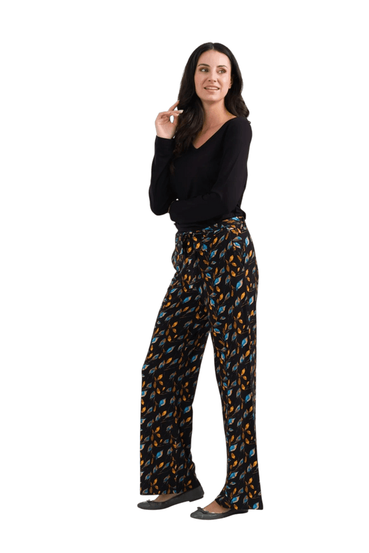 Sue Trousers Jersey, autumn leaves
