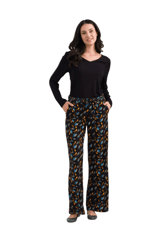 Sue Trousers Jersey, autumn leaves