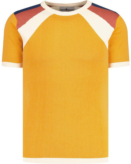 Sunburst Retro 70s Strikket T-shirt B