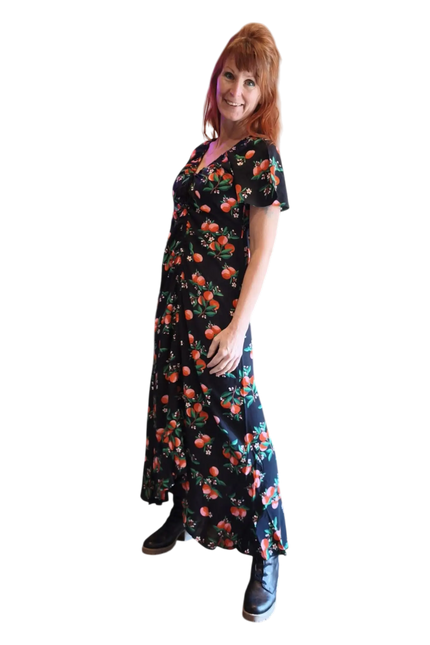 BLUTSGESCHWISTER jurk SUNSET GODDESS, ORANGE GROVE