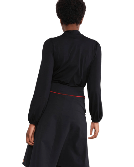 BLUTSGESCHWISTER Sweat Skirt Rosegarden Swing, zwart