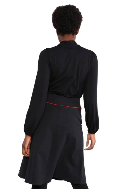 BLUTSGESCHWISTER Jupe sweat Rosegarden Swing, noir