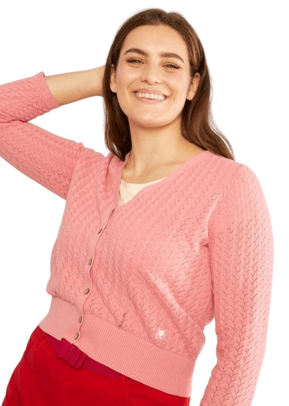 BLUTSGESCHWISTER VEST SWEET PETITE PINK PIGTAIL