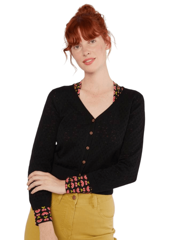 BLUTSGESCHWISTER Sweet Petite tradition black knit