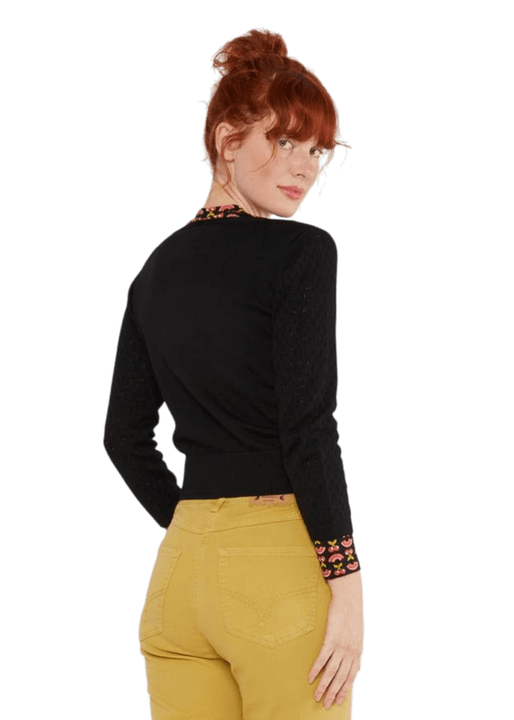 BLUTSGESCHWISTER Sweet Petite tradition black knit