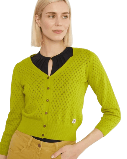 BLUTSGESCHWISTER Sweet Petite tradycyjny dzianinowy zielony