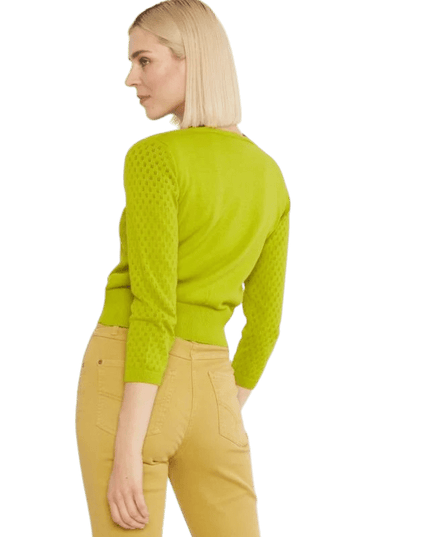 BLUTSGESCHWISTER Sweet Petite tradycyjny dzianinowy zielony